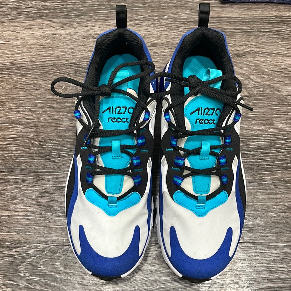 Nike Air 270 React. Size: 6Y or women’s 7.5.